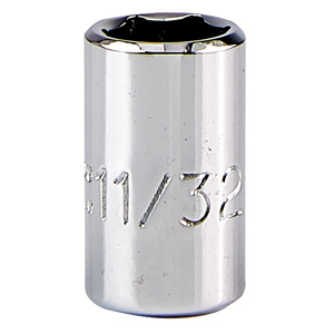 Stanley SAE Sockets 1/4 in Standard 6 Point 11/32 in