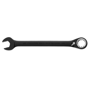 Stanley Black Chrome Combination Reversible Ratcheting Wrenches Black Chrome