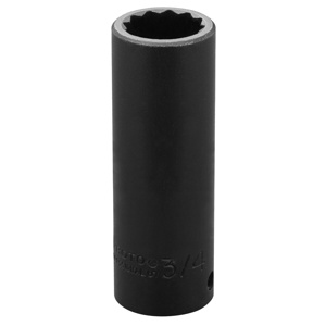 Stanley SAE Impact Sockets 1/2 in Deep 12 Point 3/4 in Stanley SAE Impact Sockets 1/2 in Deep 12 Point 3/4 in