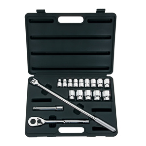 Stanley 85-400 Max-Drive™ SAE Socket Sets Standard 1/2 in 17 Piece 12 Point