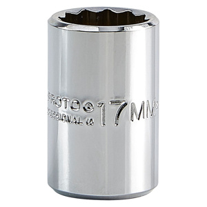 Stanley Metric Sockets 1/2 in 12 Point 17 mm