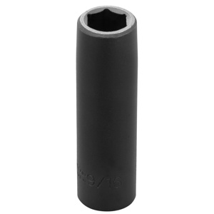 Stanley SAE Impact Sockets 1/2 in Deep 6 Point 9/16 in