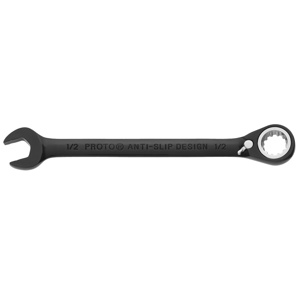 Stanley Black Chrome Combination Reversible Ratcheting Wrenches Black Chrome