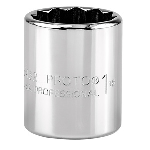 Stanley SAE Sockets 1/2 in Standard 12 Point 1 in