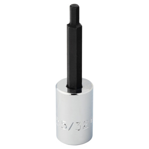 Stanley SAE Extra Long Hex Bit Sockets 3/8 in 5/32 in