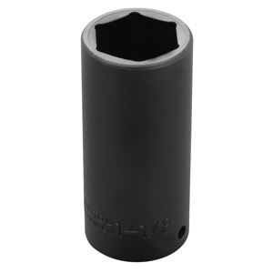 Stanley SAE Impact Sockets 1/2 in Deep 6 Point 1-1/8 in
