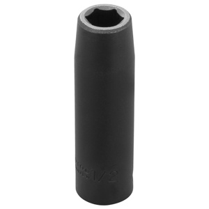 Stanley SAE Impact Sockets 1/2 in Deep 6 Point 1/2 in