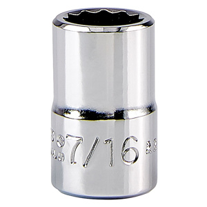 Stanley SAE Sockets 3/8 in Standard 12 Point 7/16 in