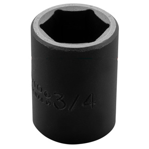Stanley SAE Impact Sockets 1/2 in Standard 6 Point 3/4 in