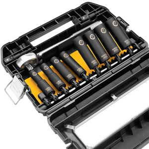 DeWALT DW Series IMPACT READY® SAE Socket Sets Standard 1/2 in 10 Piece