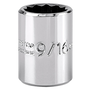 Stanley SAE Sockets 3/8 in Standard 12 Point 9/16 in