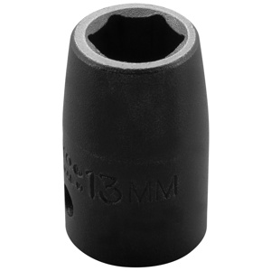 Stanley Metric Impact Sockets 1/2 in Standard 6 Point 13 mm