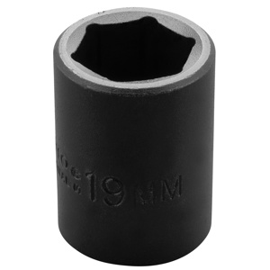 Stanley Metric Impact Sockets 1/2 in Standard 6 Point 19 mm