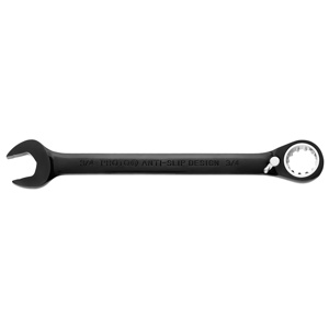 Stanley Black Chrome Combination Reversible Ratcheting Wrenches Black Chrome