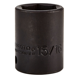 Stanley SAE Impact Sockets 1/2 in Standard 6 Point 15/16 in