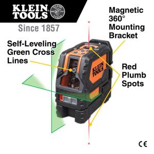 Klein Tools Laser Levels 65 ft (Outdoor), 70 ft (Max) Battery