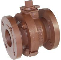 Balon F Series Standard Flanged End Floating Ball Valves 2 in 200 psi Reduced Port Operator Not Included