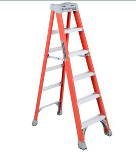 Louisville Ladder FS15 Series Step Ladders 6 ft 300 lb Fiberglass