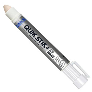 Markal Quik Stik®+ Oily Surface Mini Solid Paint Markers White Marker Pen 5/16 in