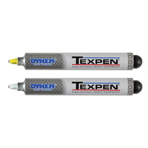 ITW Dymon TEXPEN® Marker Industrial Steel Ball Tip Paint Markers Yellow Marker Pen 3/64 in