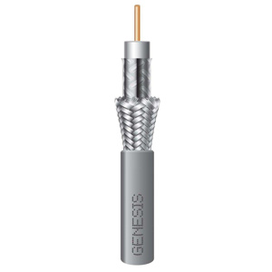 Honeywell Genesis Riser RG6 Coaxial Cable 1000 ft Box Gray 18 AWG Dual Shield