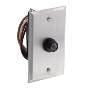 NSI Industries Z Series Zero-cross Button-style Electronic Photocontrols Flush Mount Button with Plate In Wall