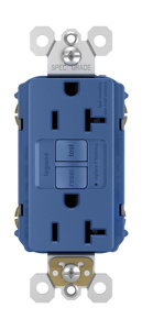 Pass & Seymour 2097 radiant® Series Duplex GFCIs 20 A 5-20R Blue