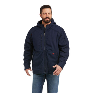 Kits - Ariat FR DuraStretch™ Lined Hooded Jackets - IBEW & TEP Logo Large Navy Mens