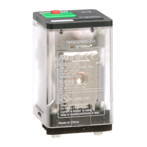 Square D 788R SE Plug-in Relays 24 VAC Square Base 11-blade LED Indicator 10 A 3PDT