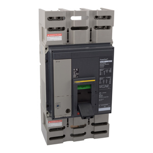 Square D Automatic PJL Series Cable-in/Cable-out Molded Case Industrial Circuit Breakers 1200 - 1200 A 600 VAC 25 kAIC 3 Pole 3 Phase
