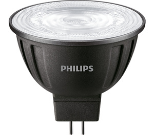 Philips MR16 LED Lamps 7.3 W Bi-pin (GU5.3) 3000 K 35 deg Dimmable 515 lm Flood