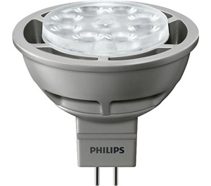 Philips MR16 LED Lamps 6.5 W Bi-pin (GU5.3) 2700 K 36 deg Dimmable 450 lm Flood