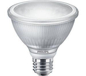 Philips PAR30 LED Lamps 10 W Medium (E26) 3000 K 25 deg Dimmable 850 lm Flood