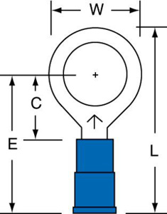 3M MNG Series Insulated Ring Terminals