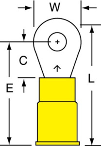 3M MNG Series Insulated Ring Terminals