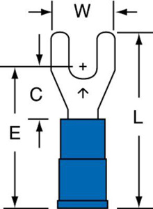 3M Insulated Fork Terminals