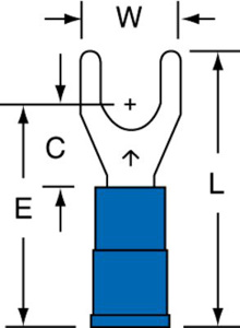 3M Insulated Fork Terminals