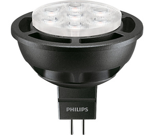 Philips MR16 LED Lamps 6.5 W Bi-pin (GU5.3) 2700 K 25 deg Dimmable 410 lm Flood