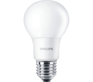 Philips A19 LED Lamps 9.5 W Medium (E26) 5000 K 80 CRI 1000 lm