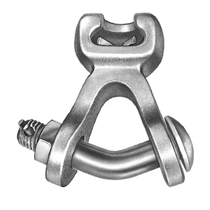 Hubbell Power Socket Y-Clevises Ductile Iron 9-11/16 in