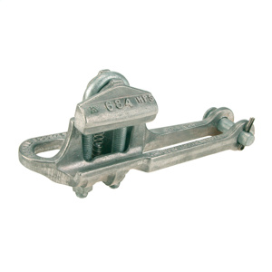 Hubbell Power Straight Line Spring Loaded Side Opening Deadend Clamps AAC, ACSR 0.68 - 1.16 in 1/2 in 2 Bolt Socket