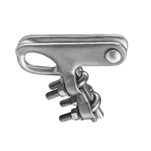 Hubbell Power Aluminum Quadrant Bolted Deadend Strain Clamps Copper, Copperweld 0.22 - 0.55 in 1/2 in 3 Bolt None