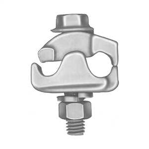 Hubbell Power LC50 Series Parallel Groove Bronze Single Center Bolts Aluminum Alloy