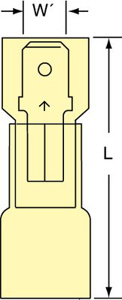 3M Male Heat Shrink Insulated Disconnects