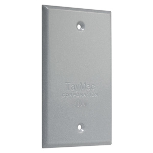 Hubbell Electrical BC100 Series Weatherproof Outlet Box Covers Steel 1 Gang Gray
