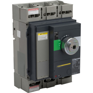 Square D Automatic PJL Cable-in/Cable-out Molded Case Industrial Circuit Breakers 600 A 600 VAC 25 kAIC 3 Pole 3 Phase