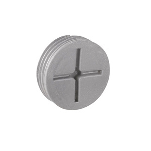 Hubbell Electrical Screw-in Knockout Plugs 1 in Gray