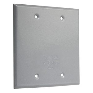 Hubbell Electrical BC200 Series Weatherproof Outlet Box Covers 4-2/3 in x 4-5/8 in Steel Gray