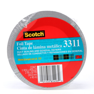 3M Scotch® Aluminum Foil Tape Aluminum 50 yd