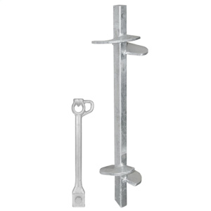 Hubbell Power Square-Shaft Screw Anchors Twineye with Pulling Eye